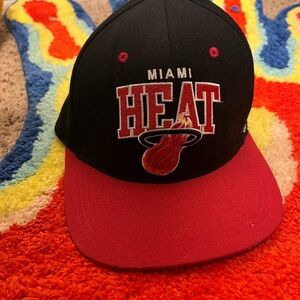 NBA Miami Heat Black and Red Cap